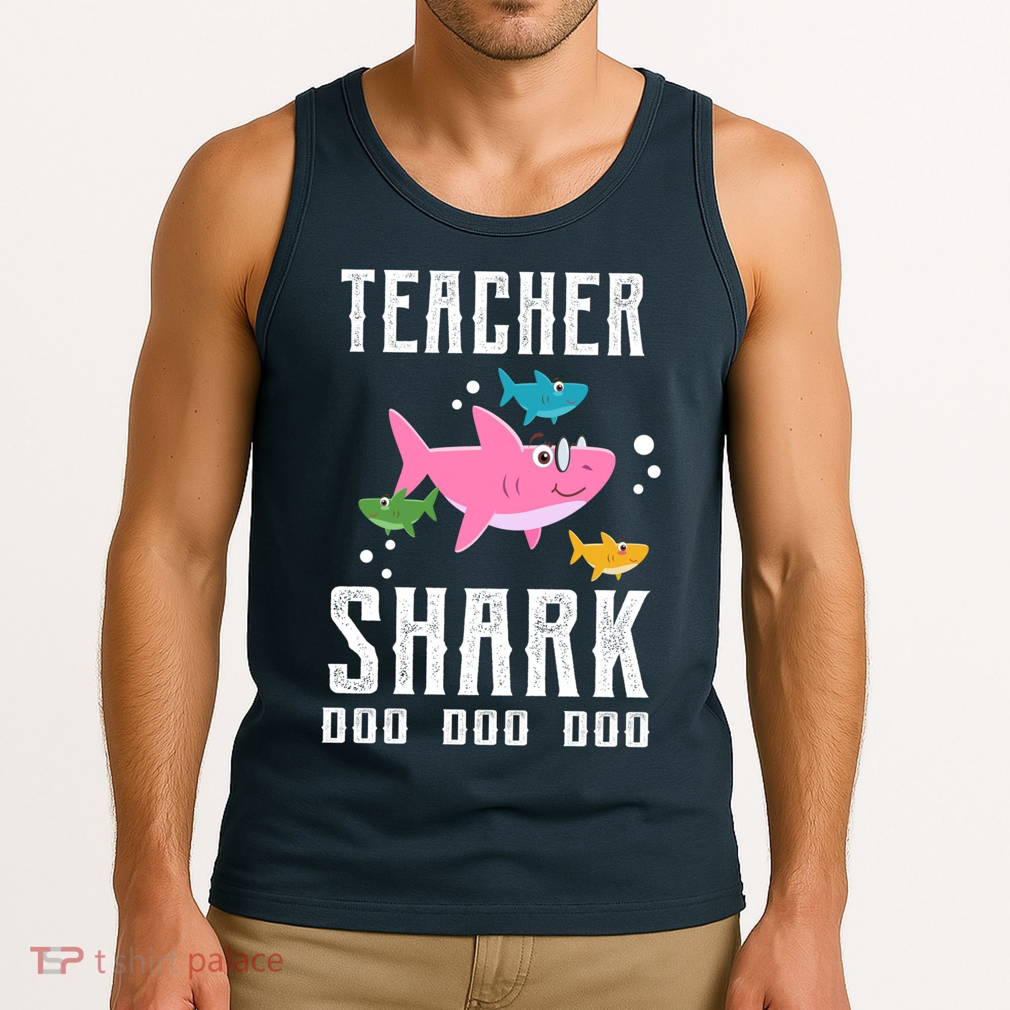 Cute Teacher Shark Do Do Do Tank Top