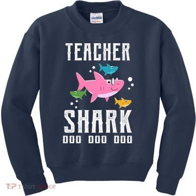 Cute Teacher Shark Do Do Do Kids Sweatshirt