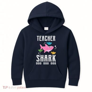 Cute Teacher Shark Do Do Do Kids Hoodie