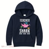 Cute Teacher Shark Do Do Do Kids Hoodie thumb 0