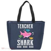 Cute Teacher Shark Do Do Do Tote Bag thumb 0