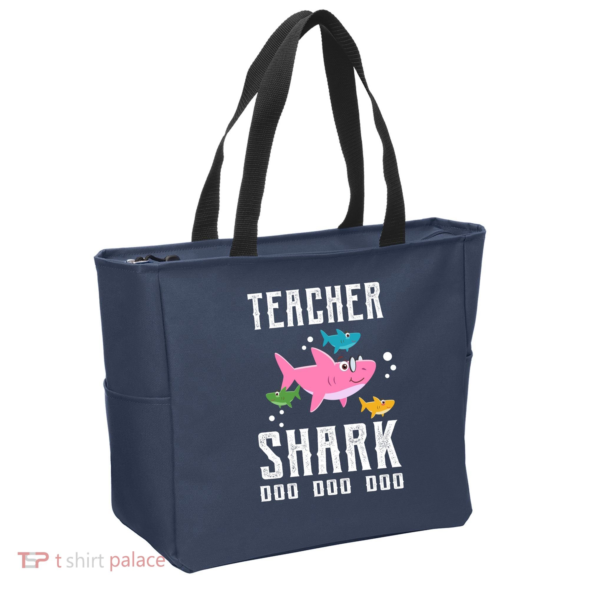 Cute Teacher Shark Do Do Do Tote Bag