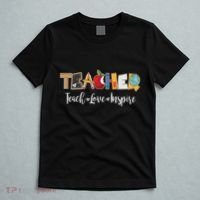 Cute Teacher Teach Love Inspire  T-Shirt thumb 5