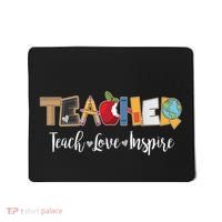 Cute Teacher Teach Love Inspire  Mousepad thumb 0