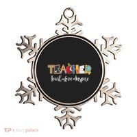 Cute Teacher Teach Love Inspire  Ornament thumb 0