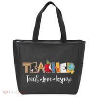 Cute Teacher Teach Love Inspire  Tote Bag thumb 0