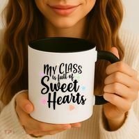 Cute Teachers Gift - My Class Is Full Of Sweet Hearts Coffee Mug thumb 3