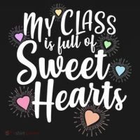 Cute Teachers Gift - My Class Is Full Of Sweet Hearts Mousepad thumb 1