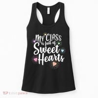 Cute Teachers Gift - My Class Is Full Of Sweet Hearts Women's Tank Top thumb 0