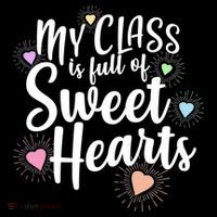 Cute Teachers Gift - My Class Is Full Of Sweet Hearts Women's Tank Top thumb 5