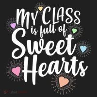 Cute Teachers Gift - My Class Is Full Of Sweet Hearts Hat thumb 2