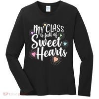 Cute Teachers Gift - My Class Is Full Of Sweet Hearts Women's Long Sleeve Shirt thumb 0