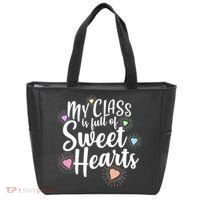 Cute Teachers Gift - My Class Is Full Of Sweet Hearts Tote Bag thumb 0