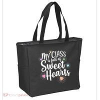 Cute Teachers Gift - My Class Is Full Of Sweet Hearts Tote Bag thumb 2