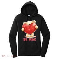 Cute Teddy Bear Holding Heart Be Mine Valentine's Day Women's Hoodie thumb 0