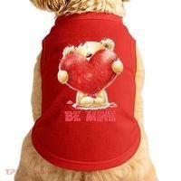 Cute Teddy Bear Holding Heart Be Mine Valentine's Day Doggie Tank thumb 0