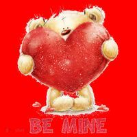 Cute Teddy Bear Holding Heart Be Mine Valentine's Day Women's Tank Top thumb 5