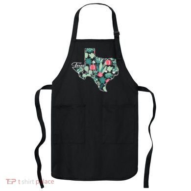Cute Texas Cactus And Flowers Apron