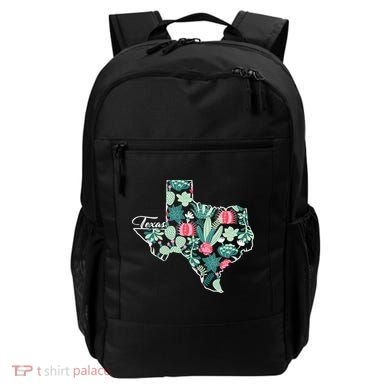 Cute Texas Cactus And Flowers Backpack