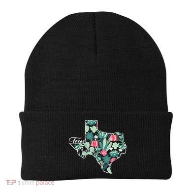 Cute Texas Cactus And Flowers Beanie