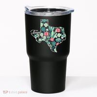 Cute Texas Cactus And Flowers Tumbler thumb 0