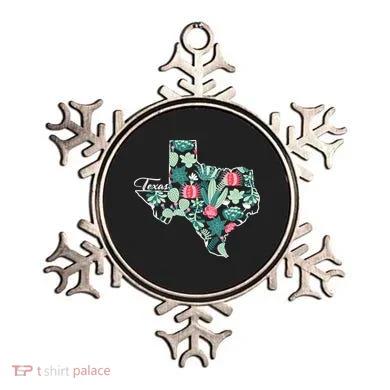 Cute Texas Cactus And Flowers Ornament