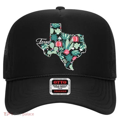 Cute Texas Cactus And Flowers Hat