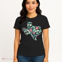 Cute Texas Cactus And Flowers Women's T-Shirt thumb 4