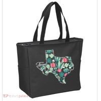 Cute Texas Cactus And Flowers Tote Bag thumb 2
