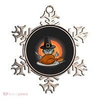Cute Thanksgiving Happy Kitty Turkey Dinner Ornament thumb 0