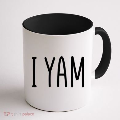 Cute Thanksgiving I Yam Coffee Mug back