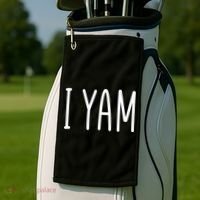 Cute Thanksgiving I Yam Golf Towel thumb 2