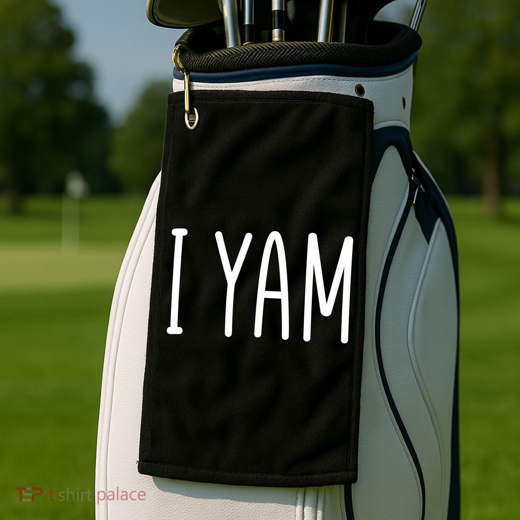 Cute Thanksgiving I Yam Golf Towel