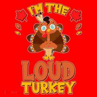 Cute Thanksgiving I'm The Loud Turkey Santa Hat thumb 1