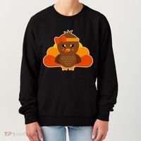 Cute Thanksgiving Little Turkey Girl Women's Sweatshirt thumb 0