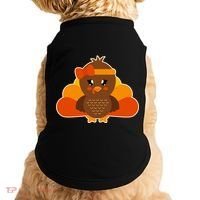 Cute Thanksgiving Little Turkey Girl Doggie Tank thumb 0