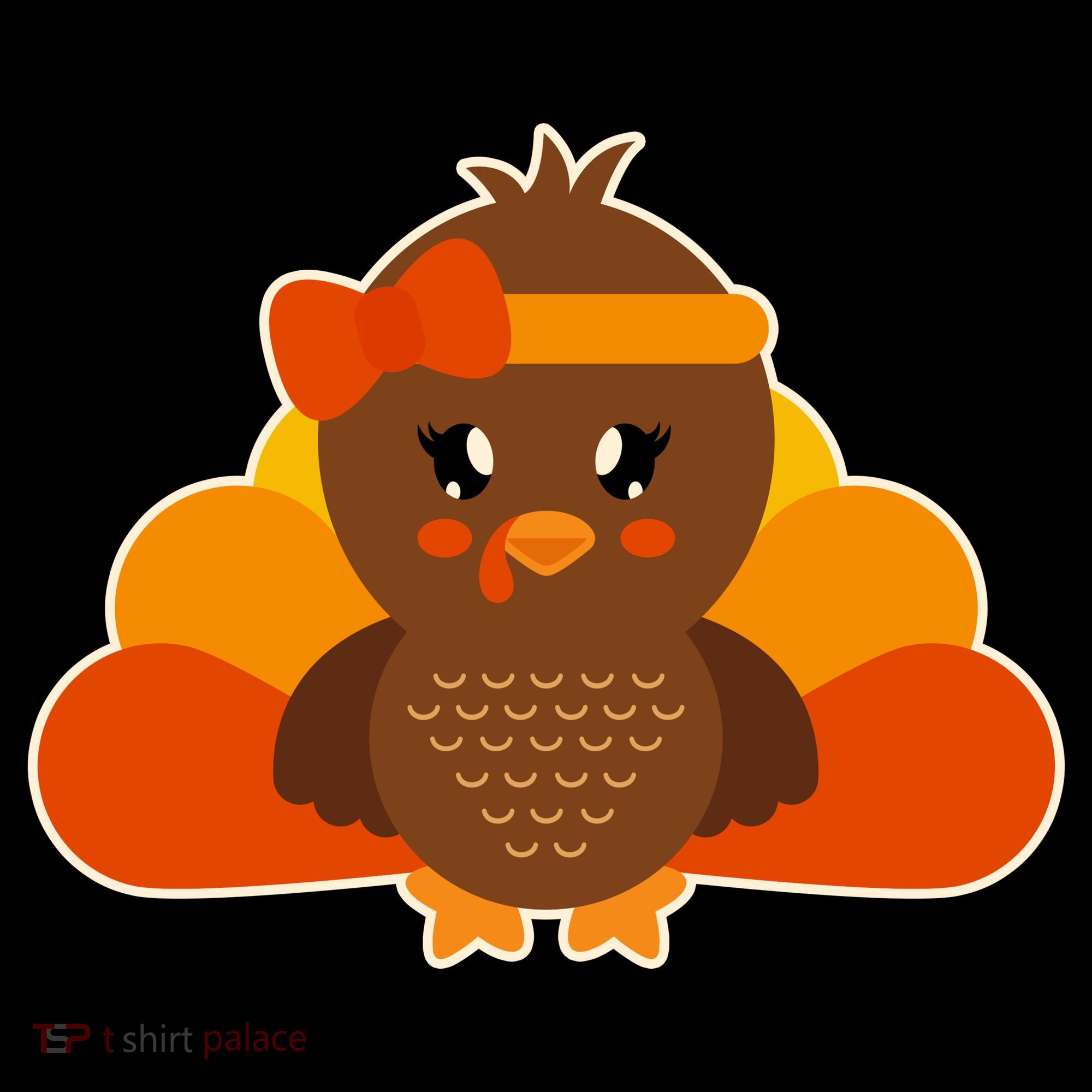 Cute Thanksgiving Little Turkey Girl Coffee Mug