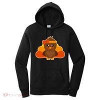 Cute Thanksgiving Little Turkey Girl Women's Hoodie thumb 0