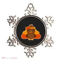 Cute Thanksgiving Little Turkey Girl Ornament thumb 0