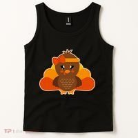 Cute Thanksgiving Little Turkey Girl Tank Top thumb 2