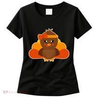 Cute Thanksgiving Little Turkey Girl Women's T-Shirt thumb 0