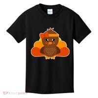 Cute Thanksgiving Little Turkey Girl Kids T-Shirt thumb 0