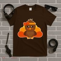 Cute Thanksgiving Little Turkey Girl T-Shirt thumb 5