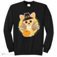 Cute Thanksgiving Pilgrim Puppy Sweatshirt thumb 0
