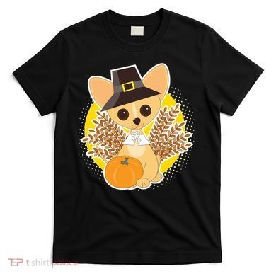 Cute Thanksgiving Pilgrim Puppy T-Shirt