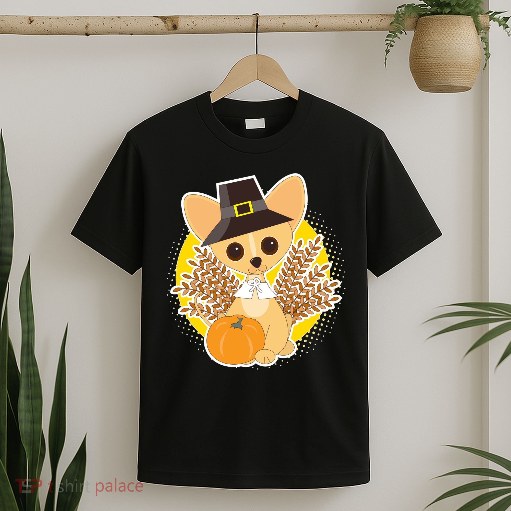 Cute Thanksgiving Pilgrim Puppy T-Shirt