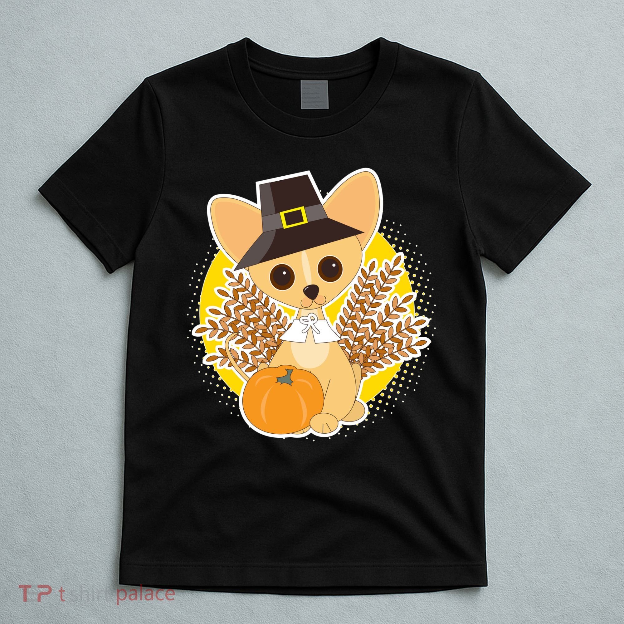 Cute Thanksgiving Pilgrim Puppy T-Shirt