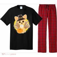 Cute Thanksgiving Pilgrim Puppy Pajama Set thumb 0