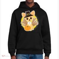 Cute Thanksgiving Pilgrim Puppy District V.I.T. Heavyweight Hoodie thumb 0