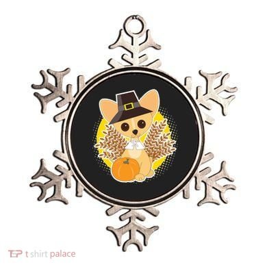 Cute Thanksgiving Pilgrim Puppy Ornament